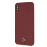 Mercedes MEHCI65SILRE iPhone Xs Max czerwony/red hardcase Silicone Line