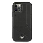 Mercedes MEHCP12LCDOBK iPhone 12 Pro Max 6,7" czarny/black hardcase Leather Perforated Area