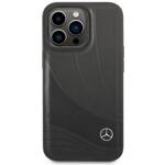 Mercedes MEHCP14L8ROLK iPhone 14 Pro  6,1" czarny/black hardcase Leather Wave Patern