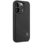 Mercedes MEHCP14L8ROLK iPhone 14 Pro  6,1" czarny/black hardcase Leather Wave Patern