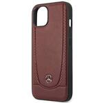 Mercedes MEHCP15SARMRE iPhone 15 / 14 /  13 6.1" czerwony/red hardcase Leather Urban Bengale