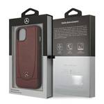 Mercedes MEHCP15SARMRE iPhone 15 / 14 /  13 6.1" czerwony/red hardcase Leather Urban Bengale