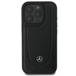 Mercedes MEHCP16LARMBK iPhone 16 Pro 6.3" czarny/black hardcase Leather Urban