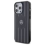 Mercedes MEHMP15L23HRSK iPhone 15 Pro  6.1" czarny/black hardcase Double Layer Crossed Lines MagSafe