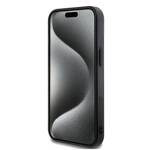 Mercedes MEHMP15S23HRSK iPhone 15 / 14  / 13 6.1" czarny/black hardcase Double Layer Crossed Lines MagSafe