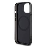 Mercedes MEHMP15S23HRSK iPhone 15 / 14  / 13 6.1" czarny/black hardcase Double Layer Crossed Lines MagSafe