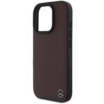 Mercedes MEHMP16L23RBGVR iPhone 16 Pro  6.3" czerwony/red hardcase MB Wood Imitation Leather MagSafe