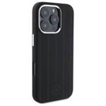 Mercedes MEHMP16L23SUVSK iPhone 16 Pro    6.3" czarny/black hardcase Silicone Vertical Tonal Stripes MagSafe