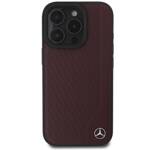 Mercedes MEHMP16X23RBGVR iPhone 16 Pro Max 6.9" czerwony/red hardcase MB Wood Imitation Leather MagSafe