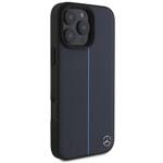 Mercedes MEHMP16X23RURBV iPhone 16 Pro Max 6.9" granatowy/navy hardcase MB Blue Line Leather MagSafe