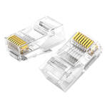 Modular Plugs RJ45 Cat 6 UGREEN 50961, 10-pack (transparent)