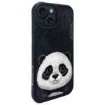 Nimmy etui iPhone 15 6.1" czarny/black    Big Eyed Pet 2.0 Panda