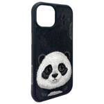 Nimmy etui iPhone 15 6.1" czarny/black    Big Eyed Pet 2.0 Panda