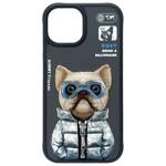 Nimmy etui iPhone 15 6.1" czarny/black    Cool&Cute 2.0 Dog