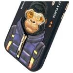 Nimmy etui iPhone 15 6.1" czarny/black    Cool&Cute 2.0 Monkey