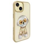 Nimmy etui iPhone 15 6.1" khaki Glasses   Cool Dog