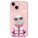 Nimmy etui iPhone 15 6.1" różowy/pink     Cool&Cute 2.0 Cat