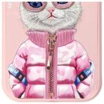 Nimmy etui iPhone 15 6.1" różowy/pink     Cool&Cute 2.0 Cat