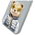 Nimmy etui iPhone 15 6.1" szary/gray      Cool&Cute 2.0 Bear