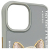 Nimmy etui iPhone 15 6.1" szary/gray      Glasses Cool Dog