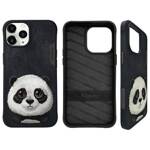 Nimmy etui iPhone 15 Pro 6.1"             czarny/black Big Eyed Pet 2.0 Panda