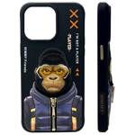 Nimmy etui iPhone 15 Pro 6.1"             czarny/black Cool&Cute 2.0 Monkey