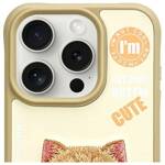 Nimmy etui iPhone 15 Pro 6.1" khaki  Cool&Cute 2.0 Cat