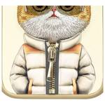 Nimmy etui iPhone 15 Pro 6.1" khaki  Cool&Cute 2.0 Cat