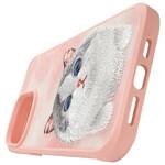 Nimmy etui iPhone 15 Pro 6.1"             różowy/pink Big Eyed Pet 2.0 Cat