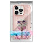 Nimmy etui iPhone 15 Pro 6.1"             różowy/pink Cool&Cute 2.0 Cat