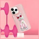 Nimmy etui iPhone 15 Pro 6.1"             różowy/pink Glasses Cool Cat