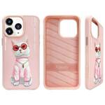 Nimmy etui iPhone 15 Pro 6.1"             różowy/pink Glasses Cool Cat