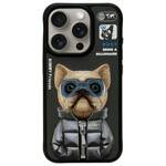 Nimmy etui iPhone 15 Pro Max 6.7"         czarny/black Cool&Cute 2.0 Dog