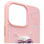 Nimmy etui iPhone 15 Pro Max 6.7"         różowy/pink Cool&Cute 2.0 Cat