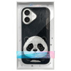 Nimmy etui iPhone 16 6.1" czarny/black    Big Eyed Pet 2.0 Panda