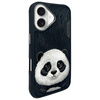 Nimmy etui iPhone 16 6.1" czarny/black    Big Eyed Pet 2.0 Panda