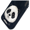 Nimmy etui iPhone 16 6.1" czarny/black    Big Eyed Pet 2.0 Panda