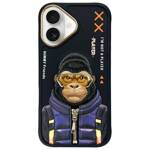 Nimmy etui iPhone 16 6.1" czarny/black    Cool&Cute 2.0 Monkey