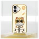 Nimmy etui iPhone 16 6.1" khaki           Cool&Cute 2.0 Cat