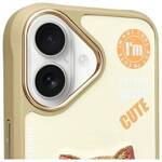 Nimmy etui iPhone 16 6.1" khaki           Cool&Cute 2.0 Cat