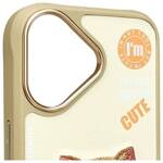 Nimmy etui iPhone 16 6.1" khaki           Cool&Cute 2.0 Cat