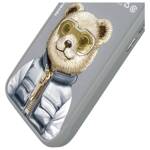 Nimmy etui iPhone 16 6.1" szary/gray      Cool&Cute 2.0 Bear