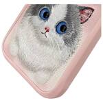 Nimmy etui iPhone 16 Pro 6.3 różowy/pink  Big Eyed Pet 2.0 Cat