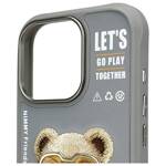 Nimmy etui iPhone 16 Pro 6.3" szary/gray  Cool&Cute 2.0 Bear