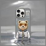 Nimmy etui iPhone 16 Pro Max 6.9"         szary/gray Cool&Cute 2.0 Bear