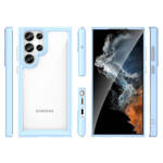 OUTER SPACE CASE FOR SAMSUNG GALAXY S23 ULTRA COVER WITH A FLEXIBLE FRAME BLUE