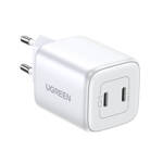 QUICK CHARGER GAN 2 X USB-C 45W QC PD UGREEN CD294 - WHITE