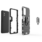 RING ARMOR TOUGH HYBRID CASE COVER + MAGNETIC HOLDER FOR SAMSUNG GALAXY A33 5G BLACK