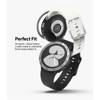 RINGKE AIR & BEZEL STYLING GALAXY WATCH 4 40 MM BLACK/SILVER