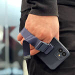 ROPE CASE GEL TPU AIRBAG CASE COVER WITH LANYARD FOR IPHONE 12 BLACK